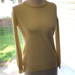 Women’s VTG QUINCE Crewneck Lightweight Cashmere Soft Warm Pullover Sweater Sz L
